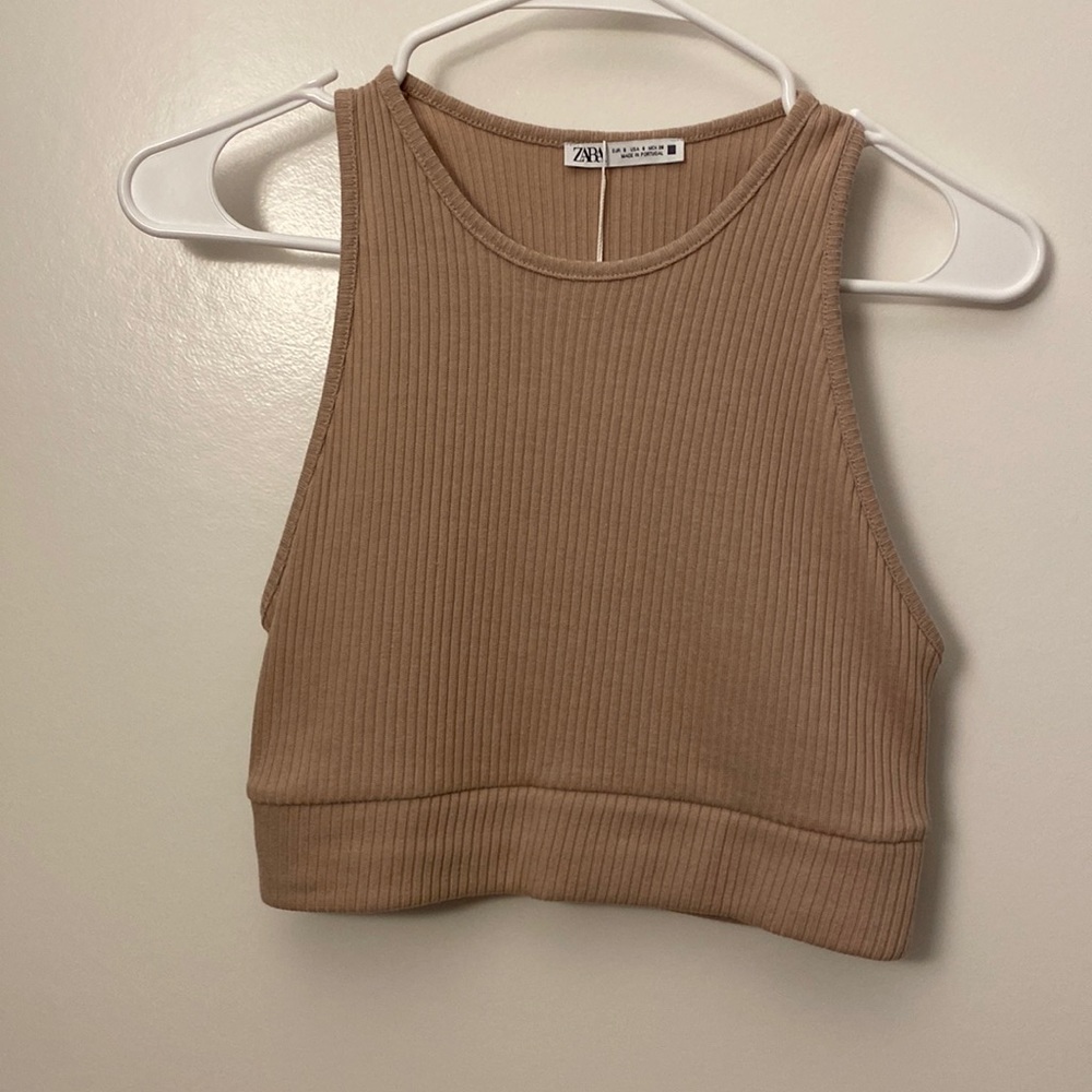 Zara ribbed crop top